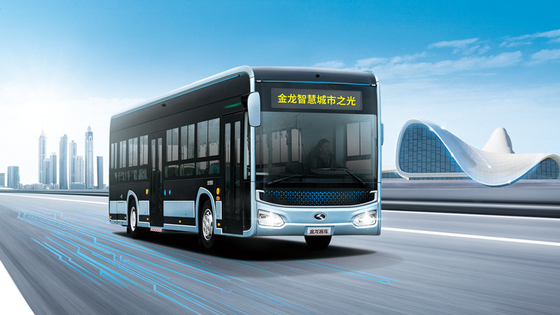 KINLONG 5G Bus Kendaraan Listrik Murni 12M Bus Kota Listrik 28 Kursi