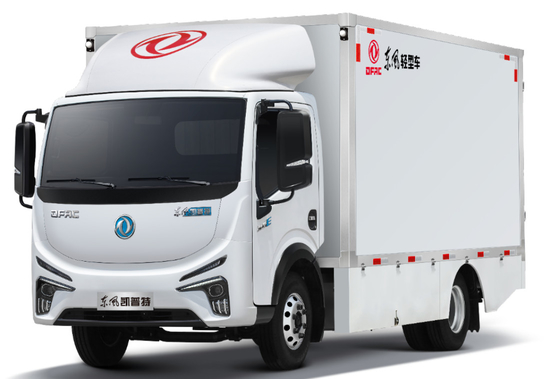 DONGFENG 6000kg GVW Electric Van Truck Dengan Daya Tahan Jarak Jauh 350km