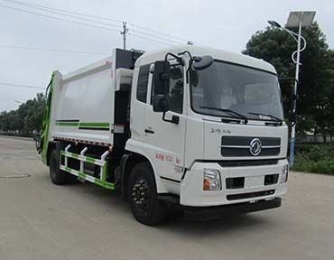 8CBM 7470kg Truk Dump Sampah Truk Pemadat Limbah Dongfeng