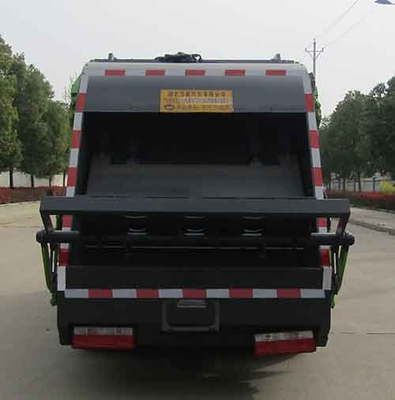 Truk Sampah Sampah 4X2 129hp 7360kg Dengan Kontainer Tertutup