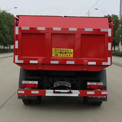 Euro V Garbage Dump Truck Kabin Baris Tunggal Dengan Kontainer 5CBM