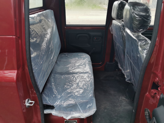 Jarak Mengemudi 120KM Truk Ringan Listrik Dengan 4 Kursi 2 Baris Kabin