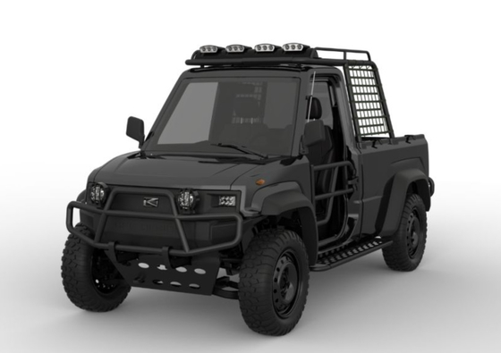 4WD Off Road Light Duty Electric Truck 76.8V / 10.5KW Motor untuk Pengiriman Jalan yang Tangguh