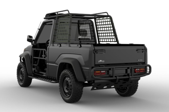 4WD Off Road Light Duty Electric Truck 76.8V / 10.5KW Motor untuk Pengiriman Jalan yang Tangguh