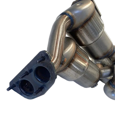 Exhaust Manifold Dual CAT Pipa Knalpot Suku Cadang Mesin Mobil Catalytic Converter Untuk BMW 3 Seri E90 320I